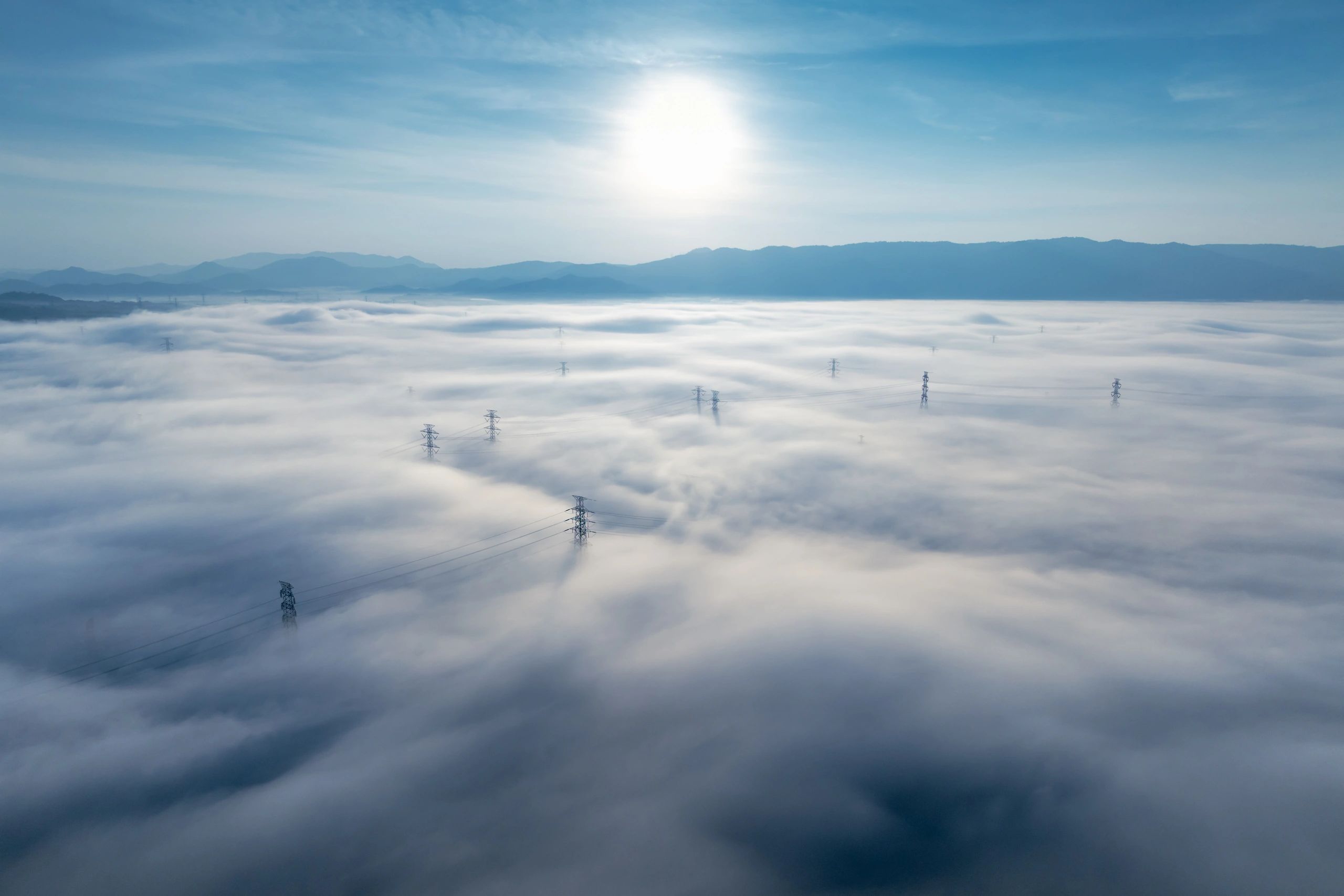 Power transmission infrastructure supporting energy distribution